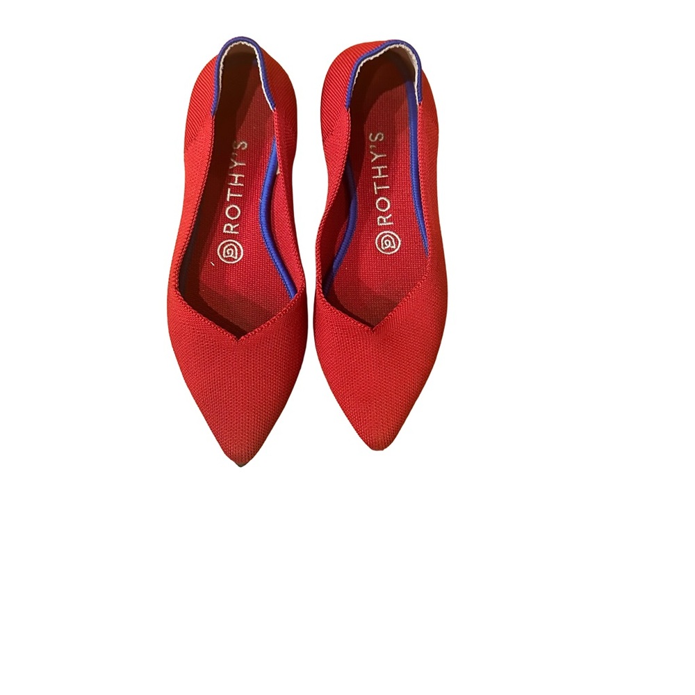 Rothy's Pointed Flats in Red